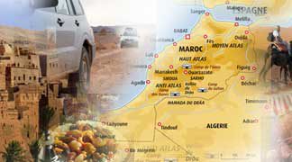 paysage du maroc avec isuzu pick up dmax