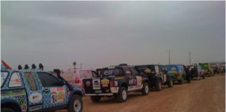 depart de la 1ere etape du rallye aicha des gazelles 2011