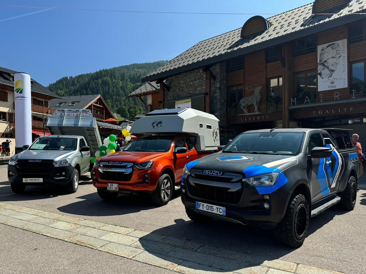 Isuzu-Starterre-LePickupFr-Foire-Valloire-2024-benne-cellule