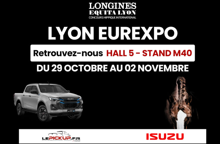 Equita Lyon 2025 – 31ème édition : Rendez-vous sur le stand ISUZU Midi France !